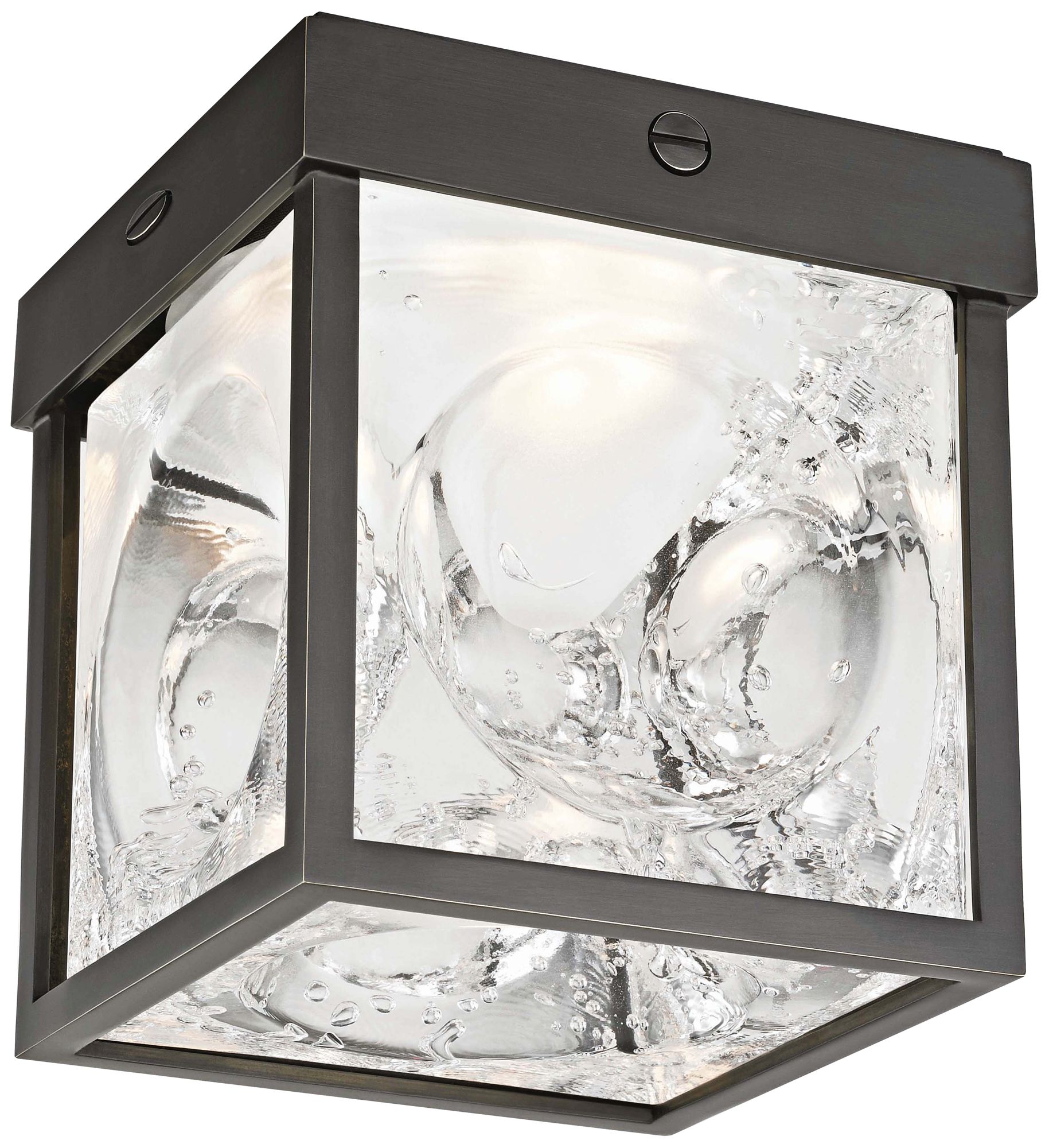 Hudson Valley Calvin 5" Wide Old Bronze LED Ceiling Light