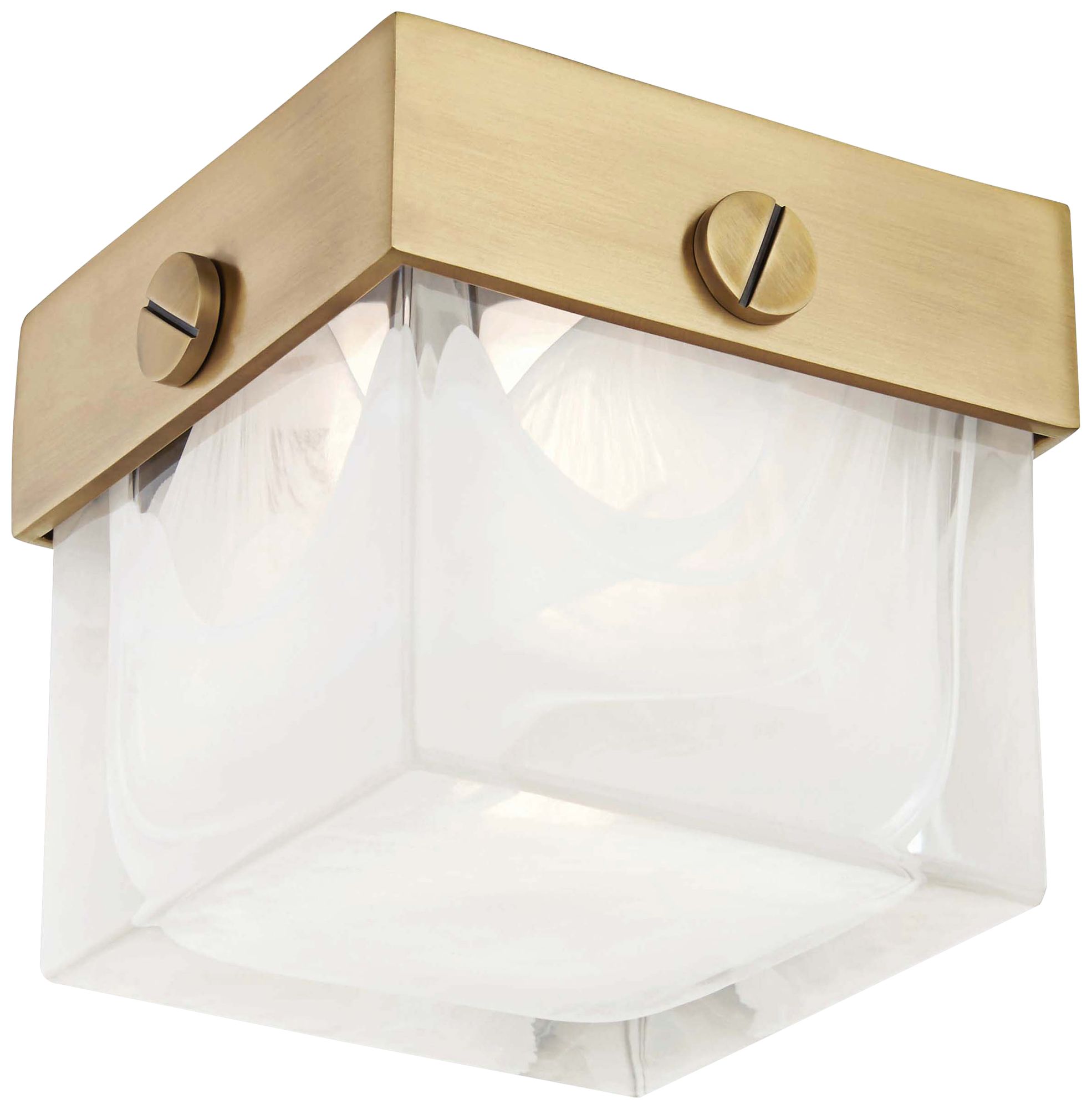 Hudson Valley Petty 5" Wide Aged Brass LED Ceiling Light