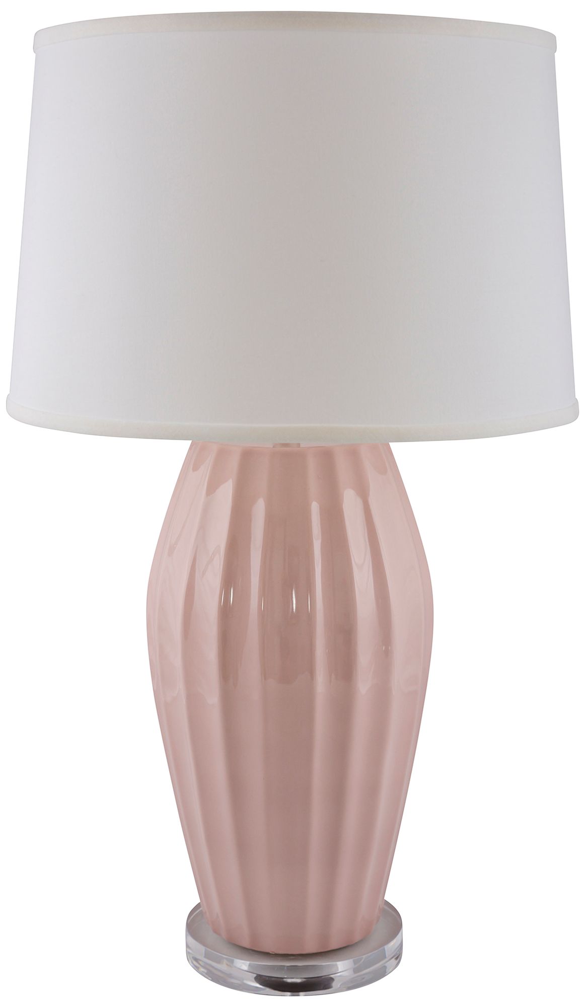 blush table lamp