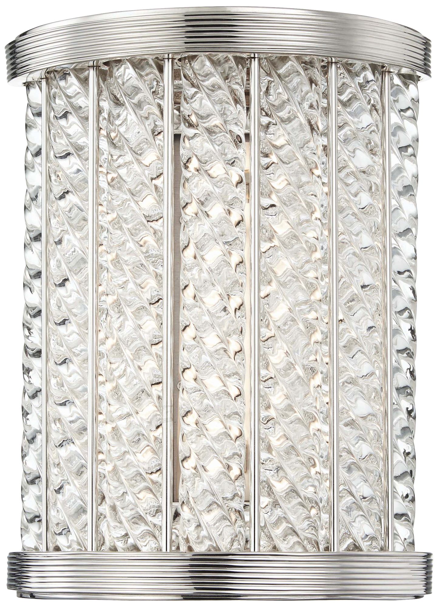 Hudson Valley Shelby 8 1/2"H Polished Nickel LED Wall Sconce