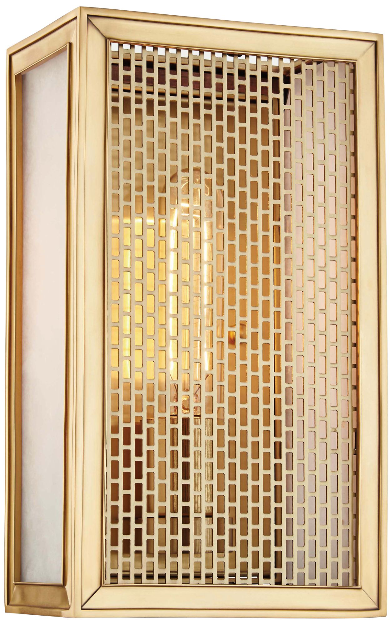 Hudson Valley Ashford 10" High Aged Brass Wall Sconce