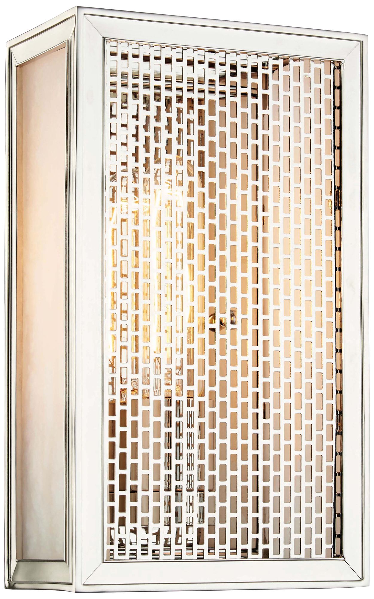 Hudson Valley Ashford 10" High Polished Nickel Wall Sconce