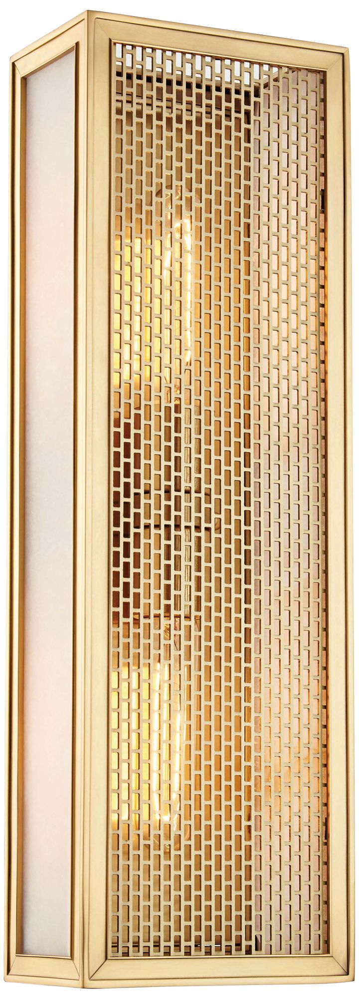 Hudson Valley Ashford 18"H Aged Brass 2-Light Wall Sconce