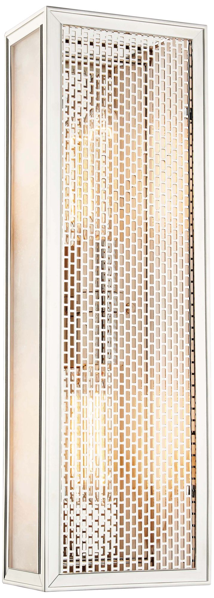 Hudson Valley Ashford 18"H Polished Nickel 2-Light Sconce