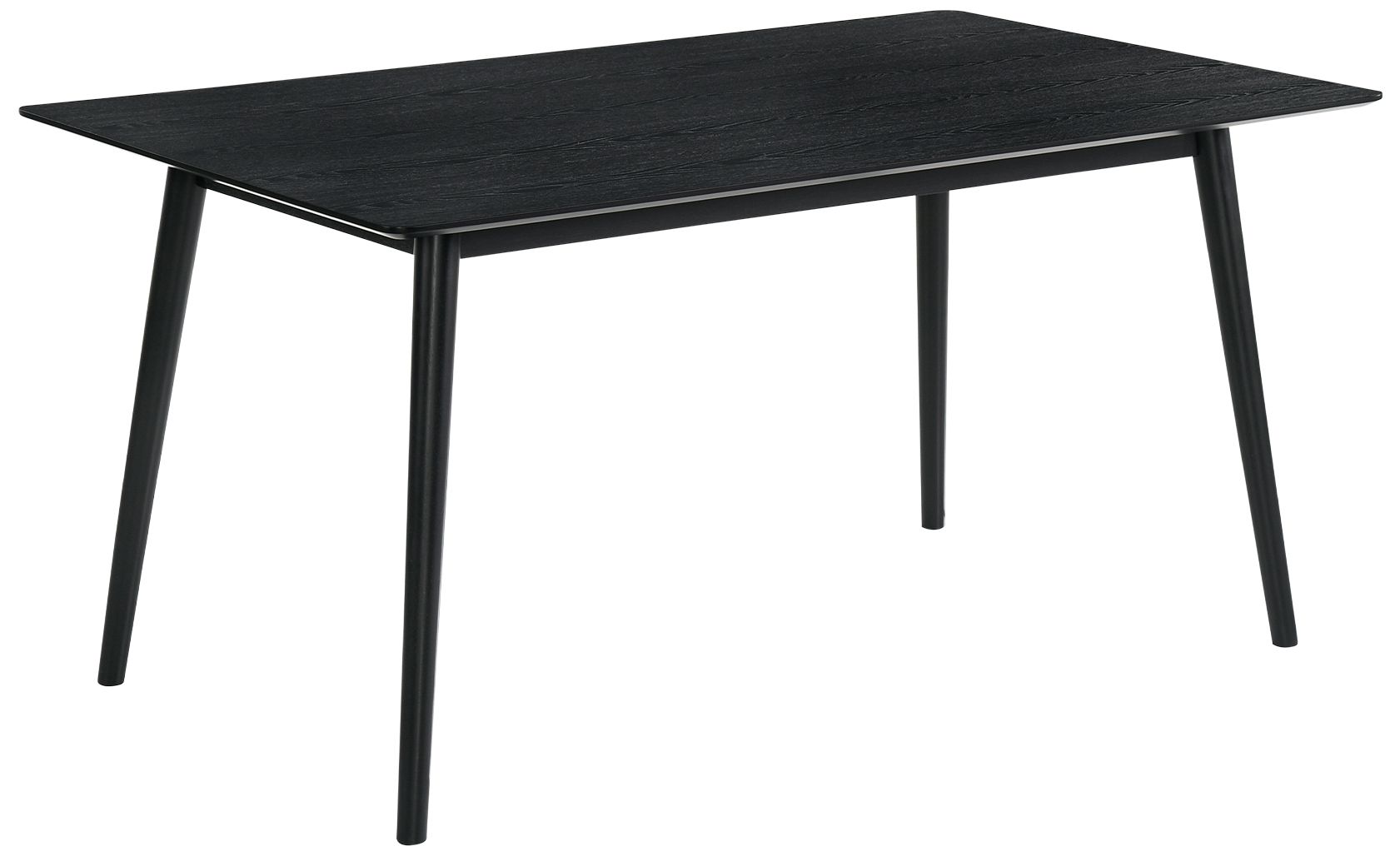 Westmont59" Wide Black Wood Rectangular Dining Table