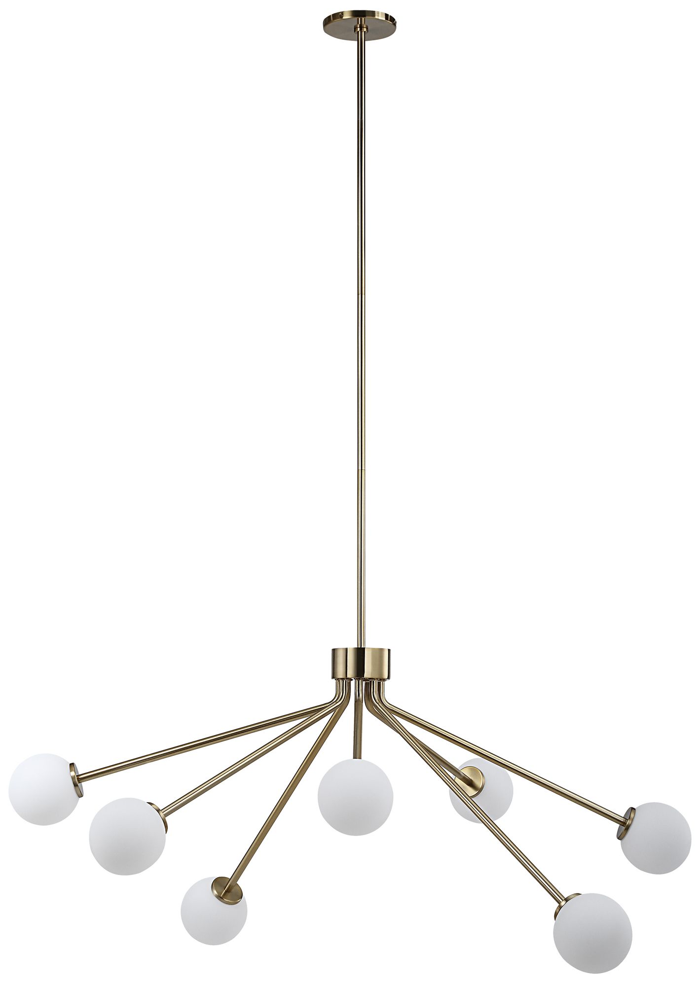 Renwil Mundo Plated Champagne Ceiling Fixture 46x23x40"