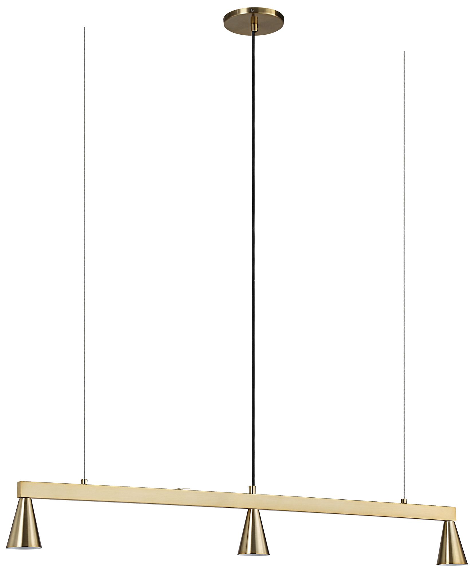 Renwil Linea Plated Champagne Ceiling Fixture 42x4.75x2.5"