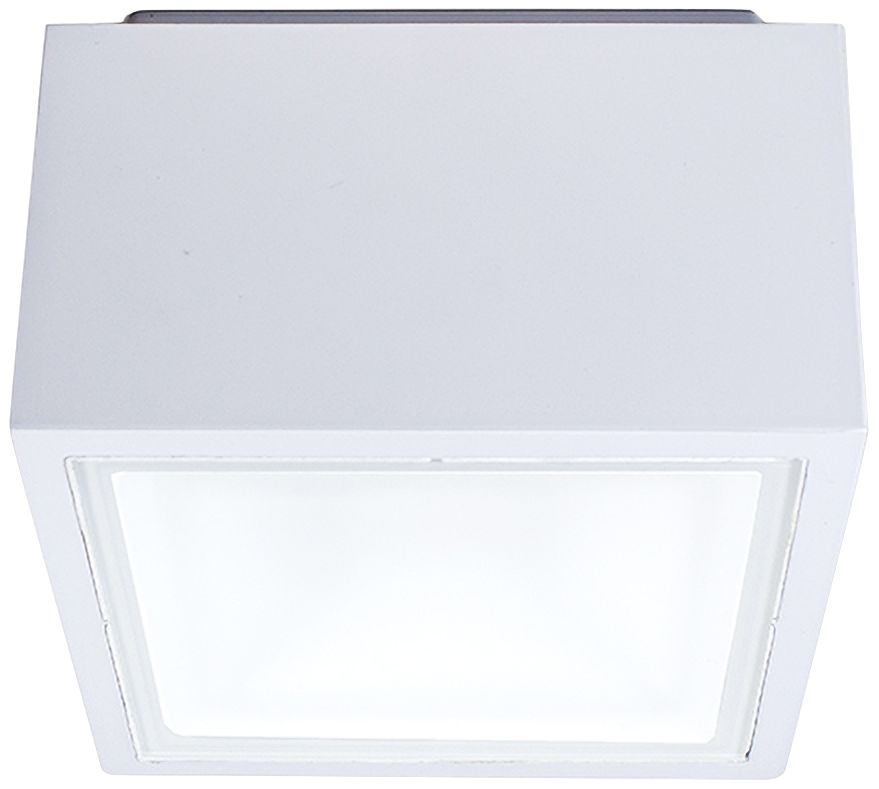 Modern Forms Bloc 5 1/2"W White LED Outdoor Ceiling Light
