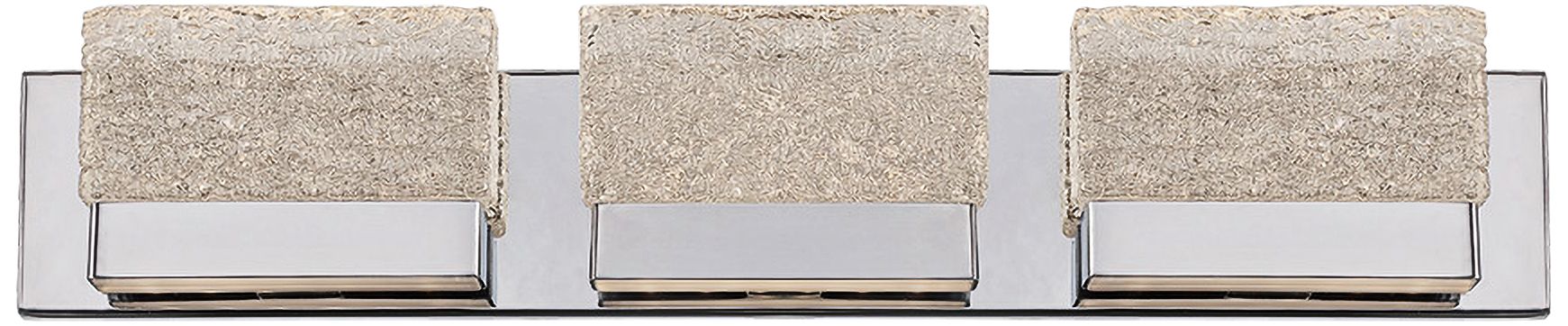Modern Forms Glacier 28" Wide Chrome 3-Light LED Bath Light