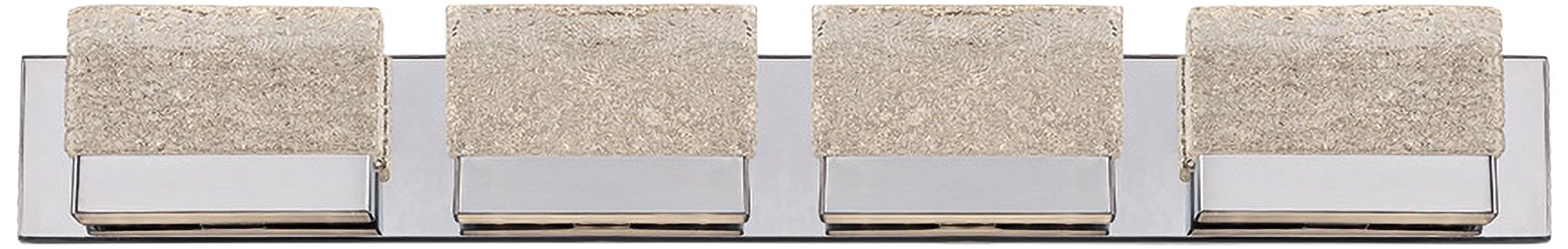 Modern Forms Glacier 37" Wide Chrome 4-Light LED Bath Light