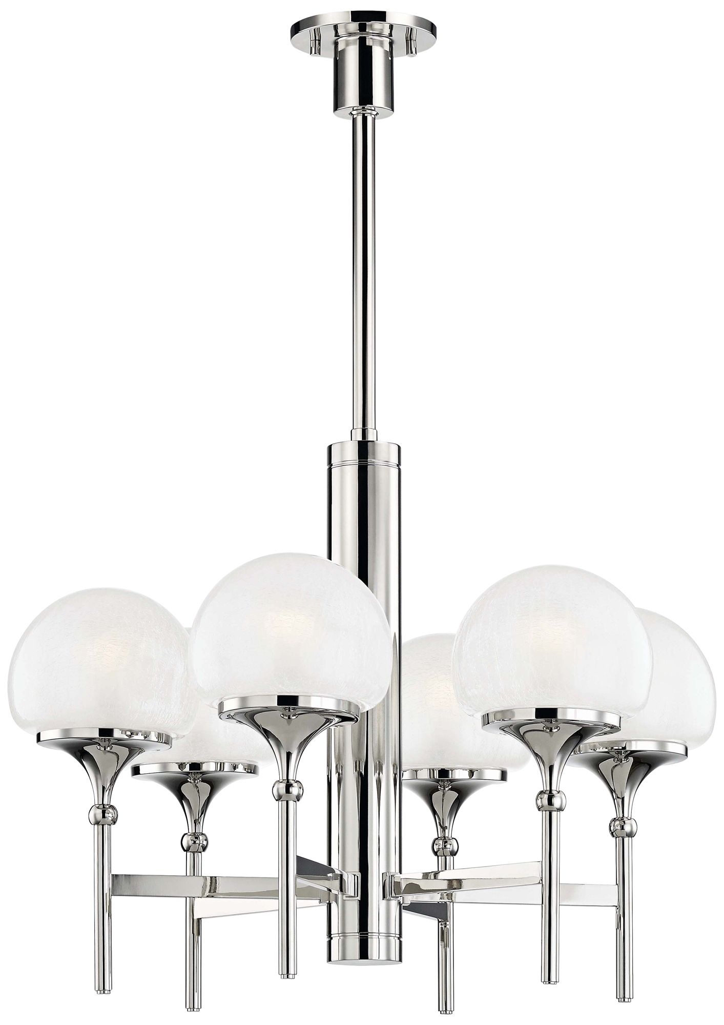 Hudson Valley Salem 27"W Polished Nickel 6-Light Chandelier