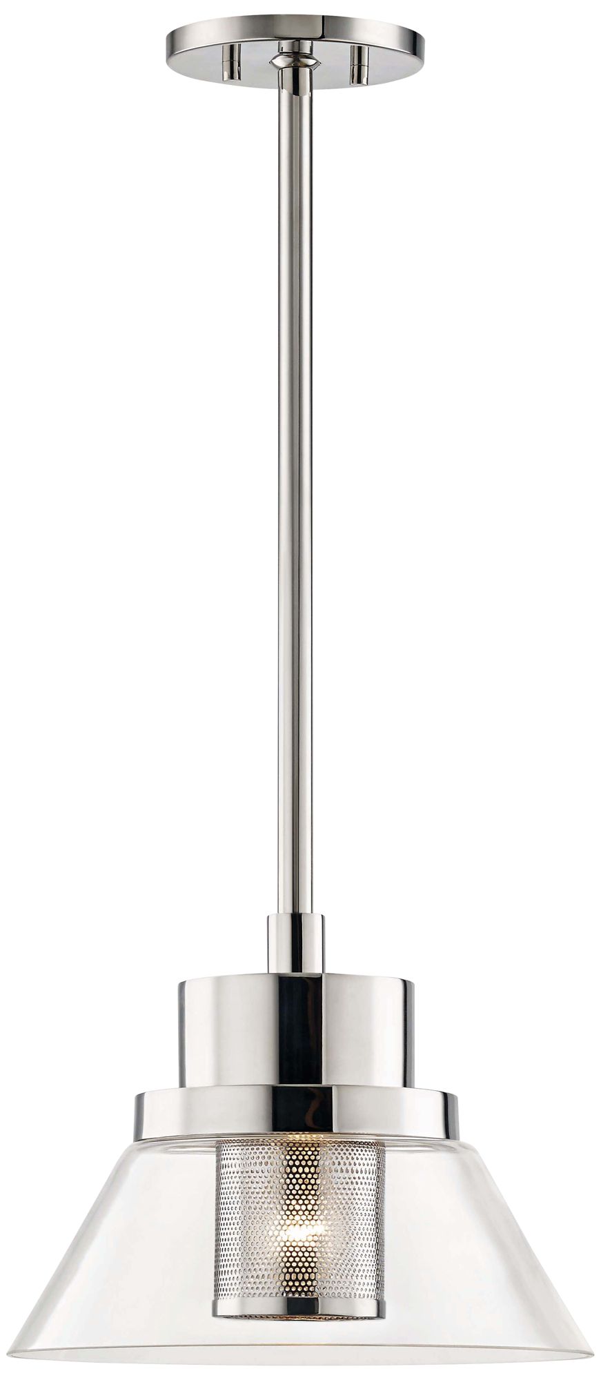 Hudson Valley Paoli 12" Wide Polished Nickel Mini Pendant