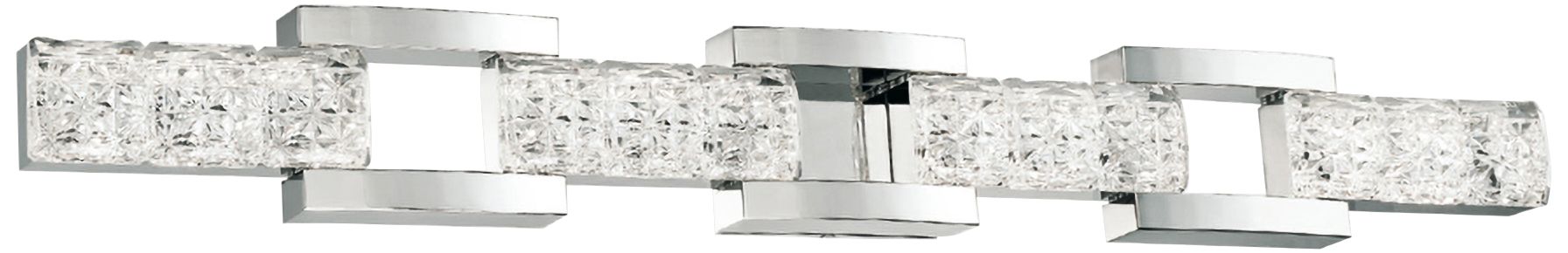 Sofia 41" Wide Polished Nickel 4-Light LED Bath Light