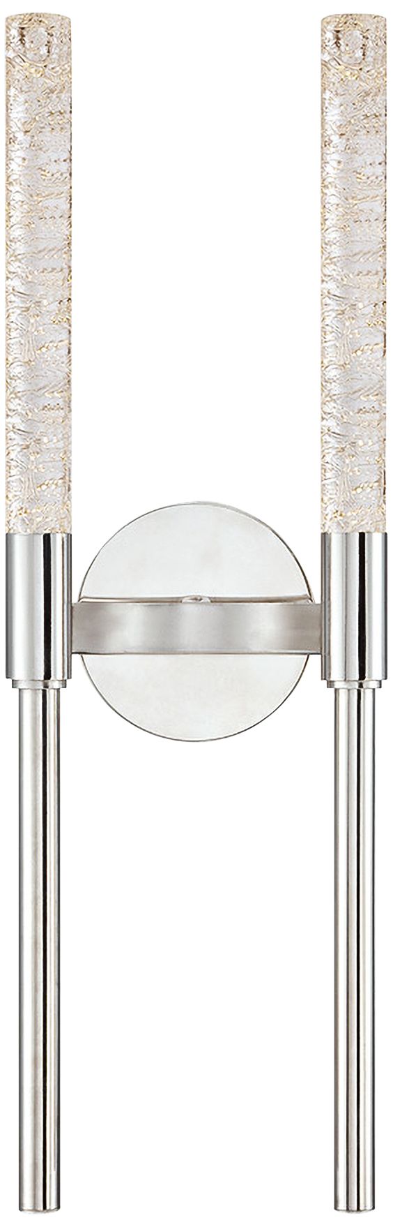 Magic 21" High Polished Nickel LED 2-Light Wall Sconce