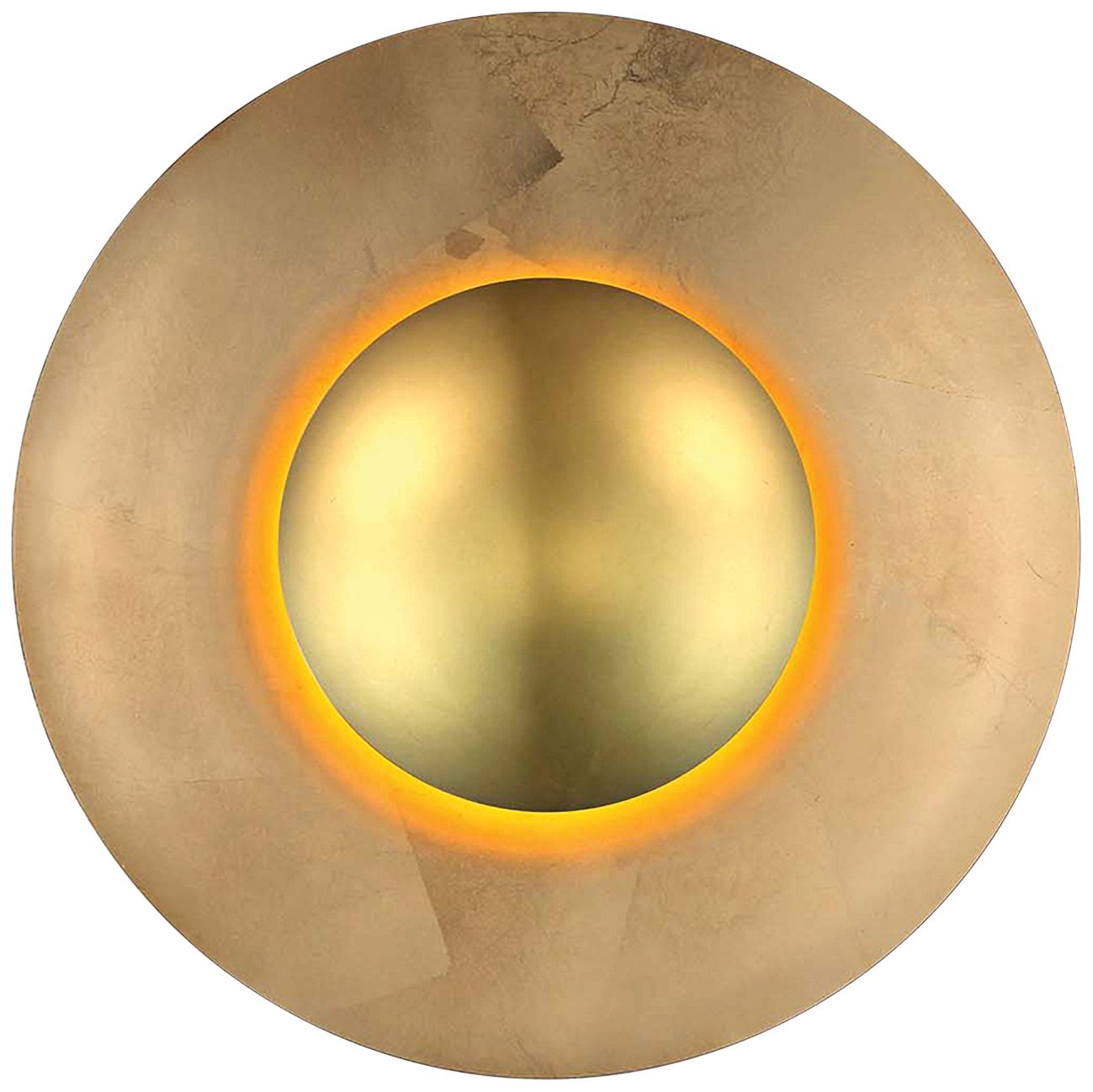 Modern Forms Blaze 18" High Gold Leaf LED Wall Sconce