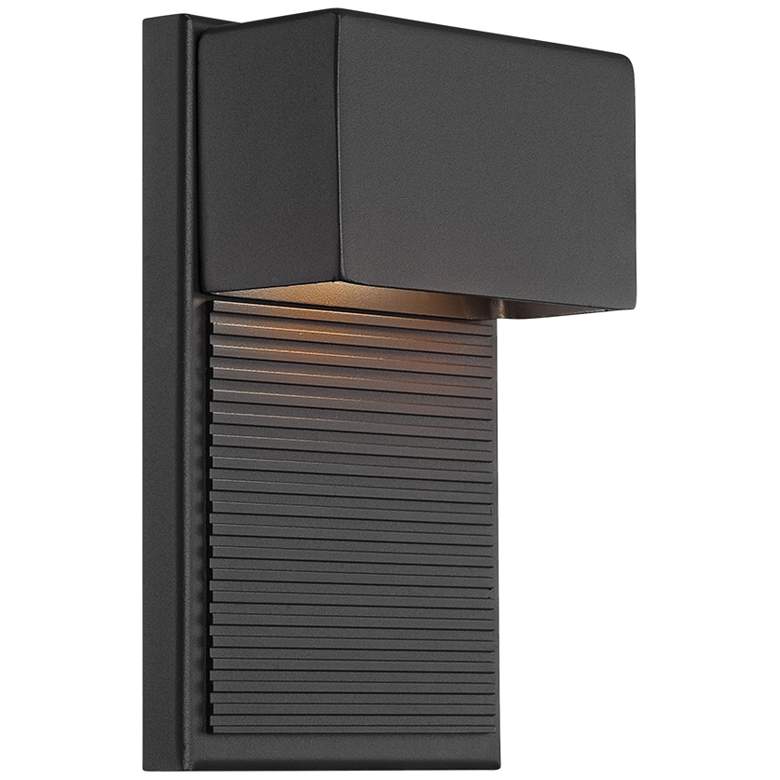 Modern Forms Hiline 8&quot; High Black LED Outdoor Wall Light