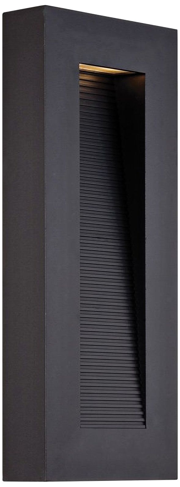 Modern Forms Urban 16" High Black LED Outdoor Wall Light