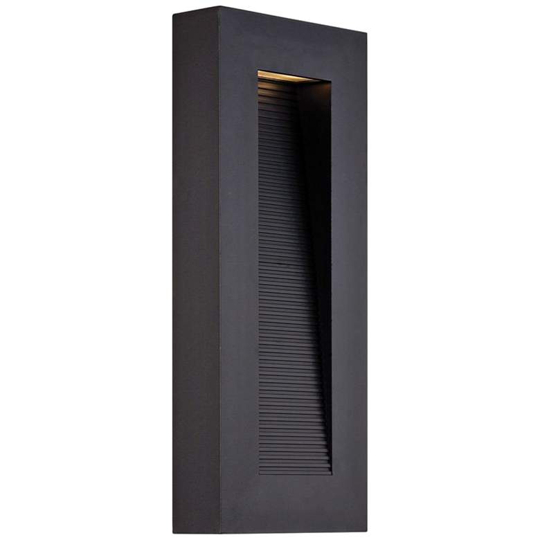 Modern Forms Urban 16&quot; High Black LED Outdoor Wall Light