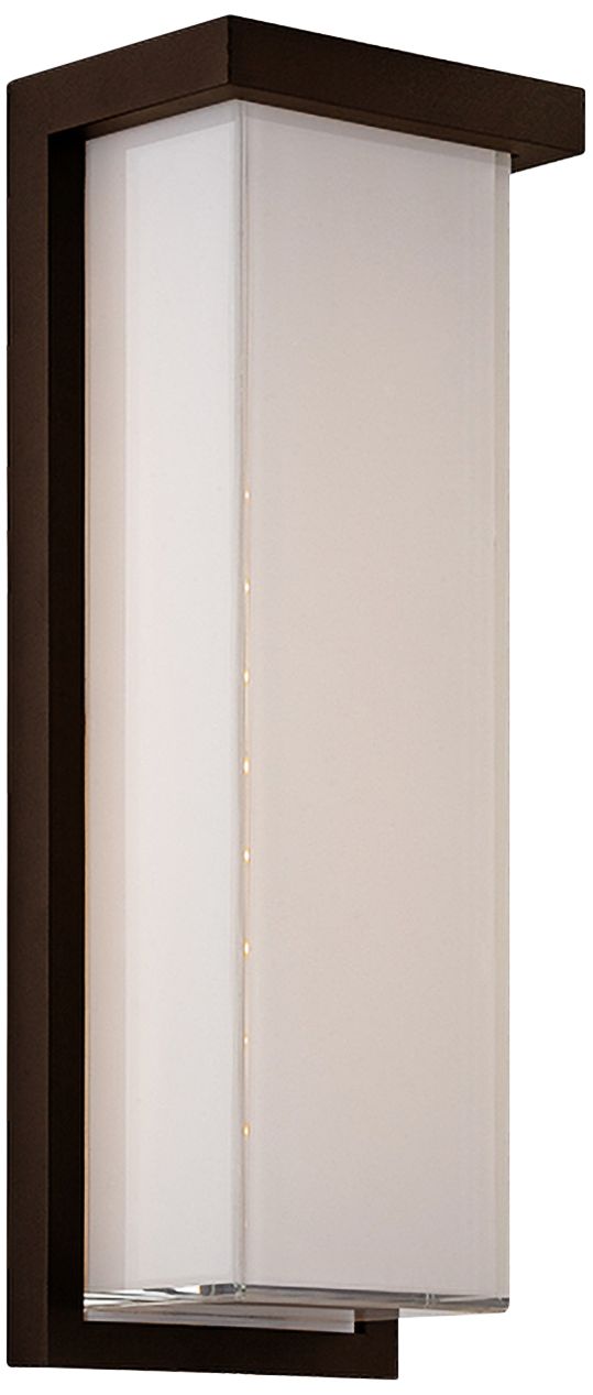 Modern Forms Ledge 14" High Bronze LED Outdoor Wall Light