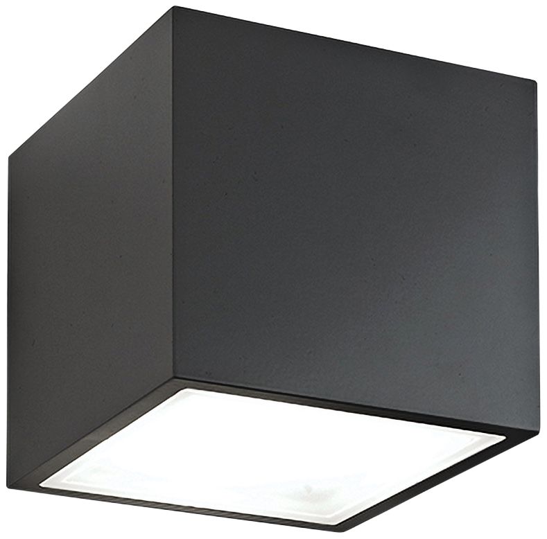 Bloc 5 1/2" High Black 2-Light LED Outdoor Wall Light