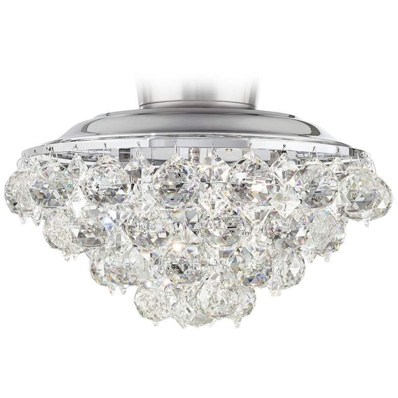 Crystal Ball Chrome Universal Ceiling Fan Led Light Kit