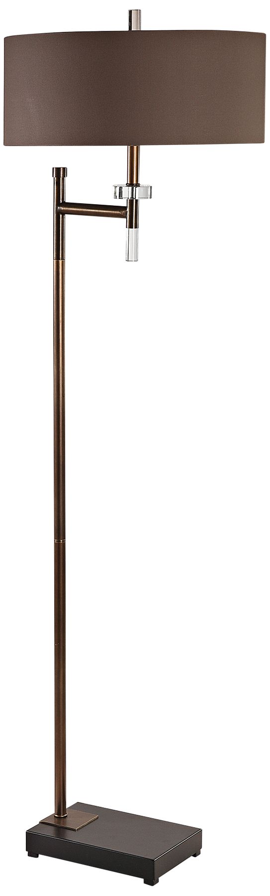 Uttermost Oletha Plated Oxidized Dark Bronze Floor Lamp 59G81