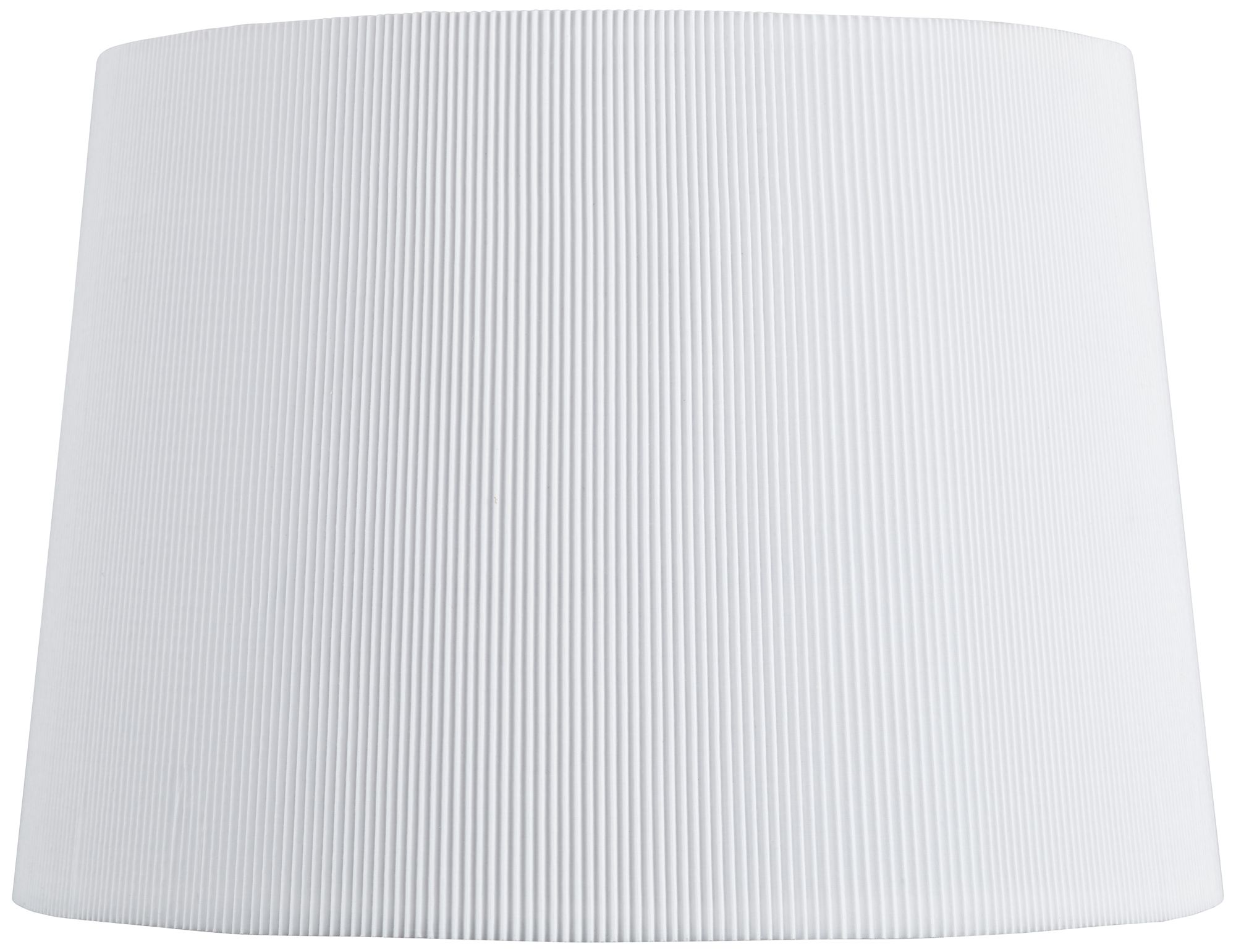 Pure White Knife Pleat Lamp Shade 12x14x10 (Spider)