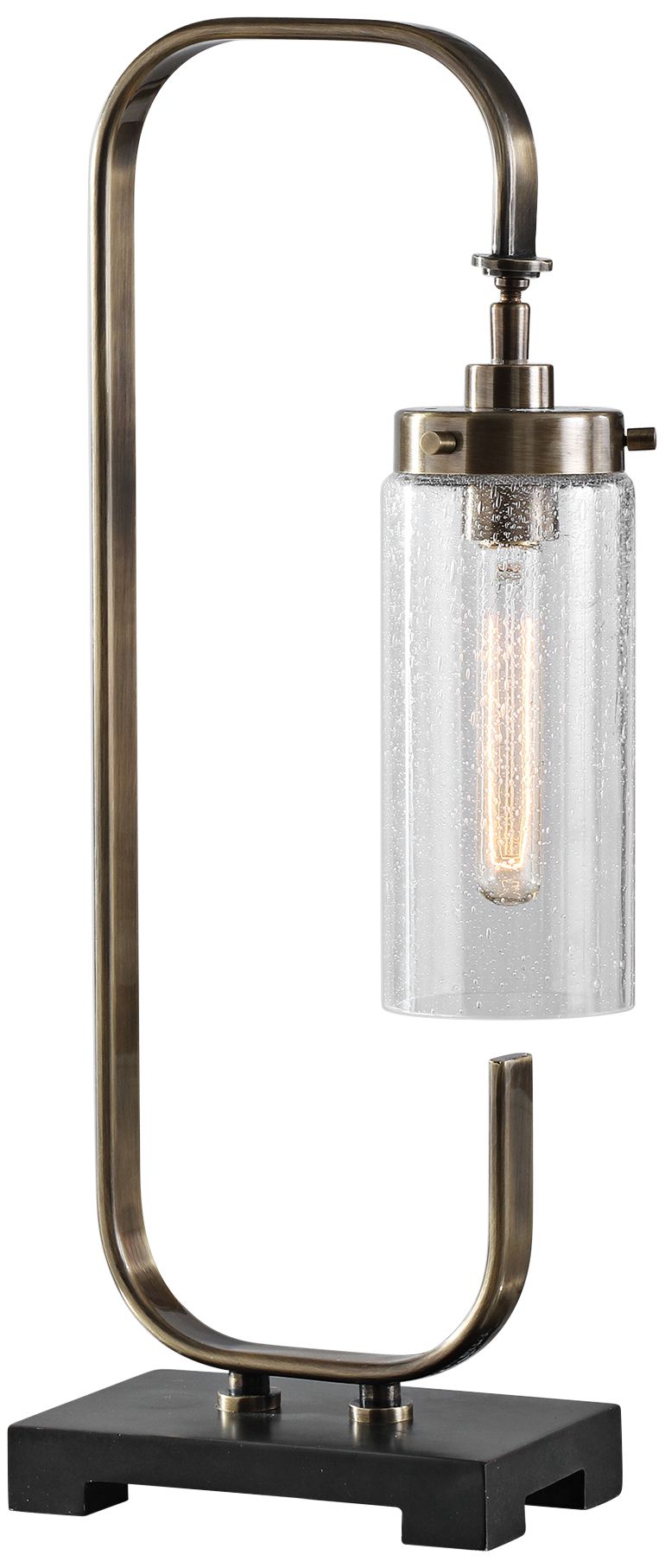 Uttermost Keltie Plated Antique Brass Desk Lamp