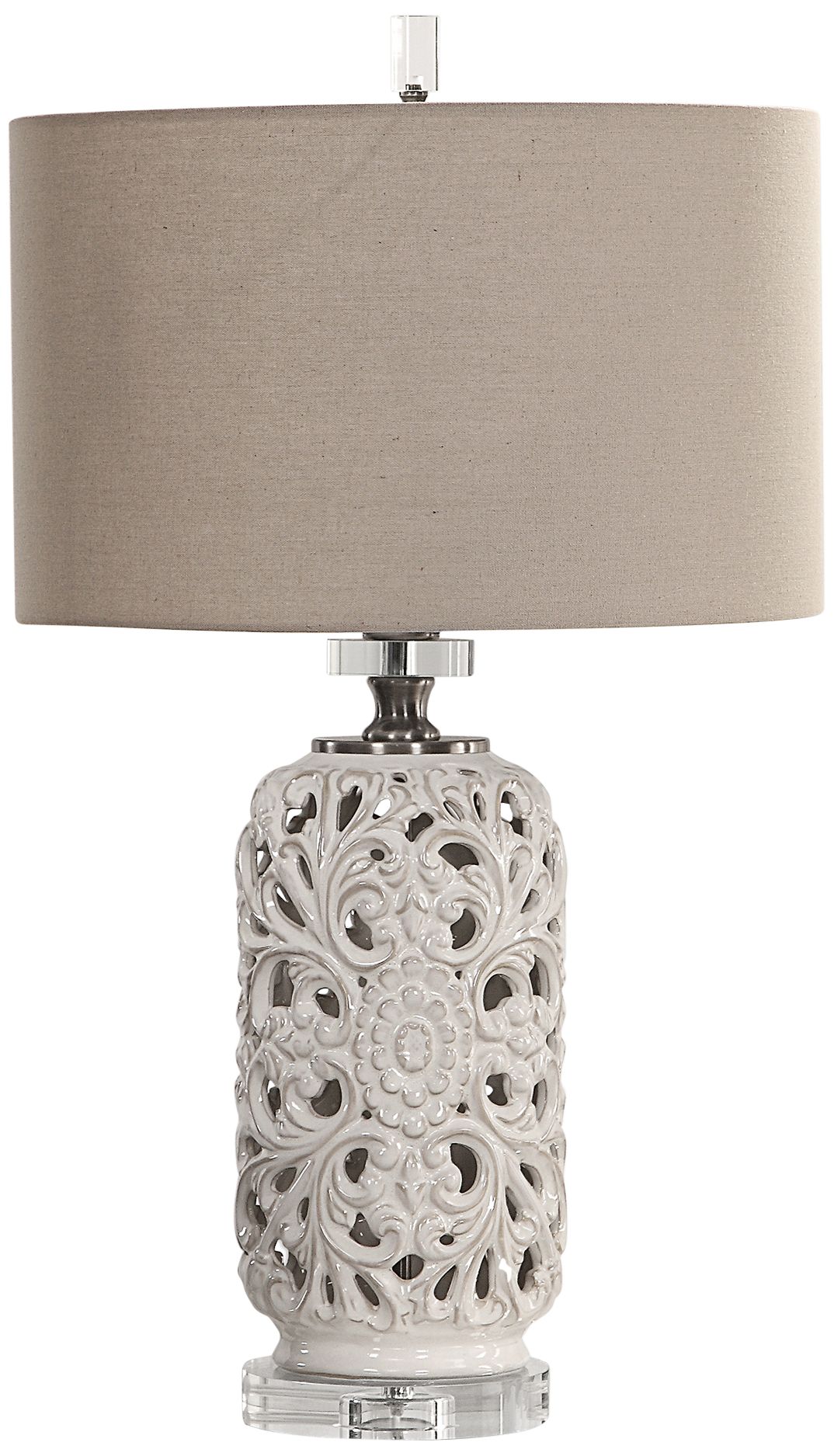 Uttermost Dahlina Pierced Ceramic Table Lamp