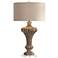 Uttermost Treneece Aged Pecan with Antique Gray Table Lamp