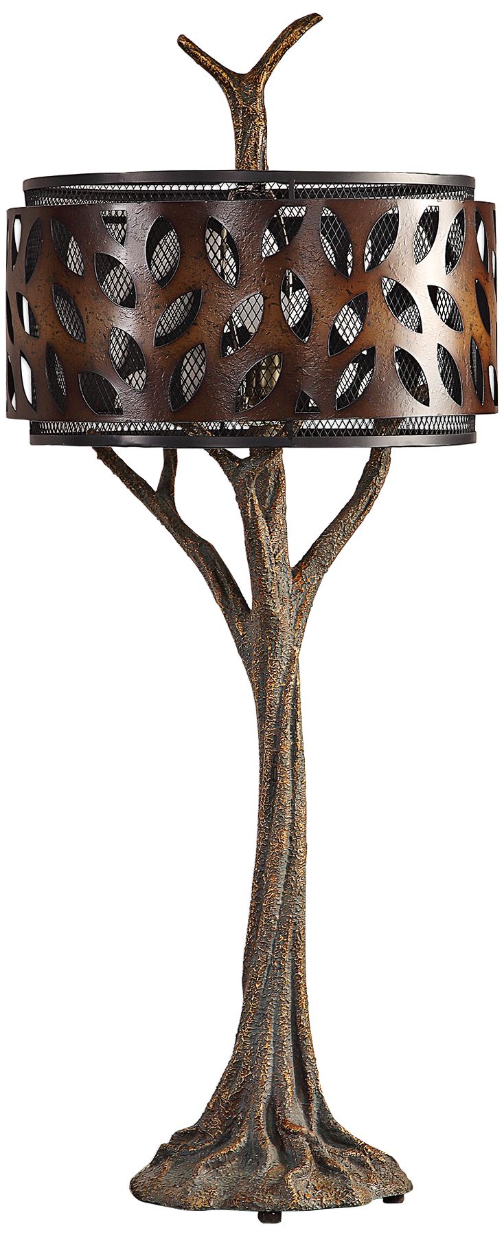 Uttermost Tremula Antiqued Metallic Gold Tree Table Lamp