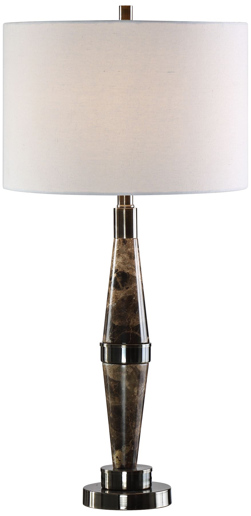Uttermost Maston Black Brown Marble Table Lamp