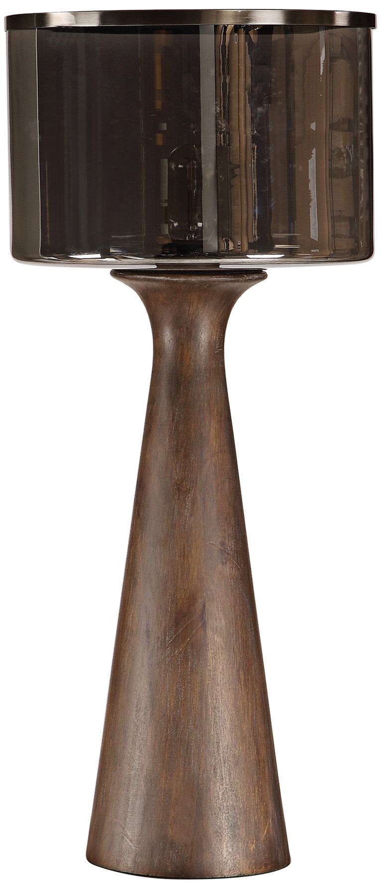 Uttermost Fernando Rustic Walnut Stain Wood Table Lamp 59h33