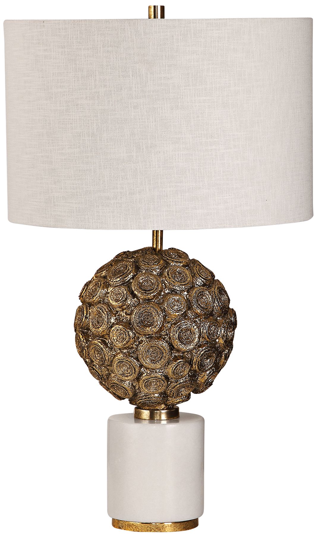 Uttermost Taro Aged Metallic Gold Accent Table Lamp