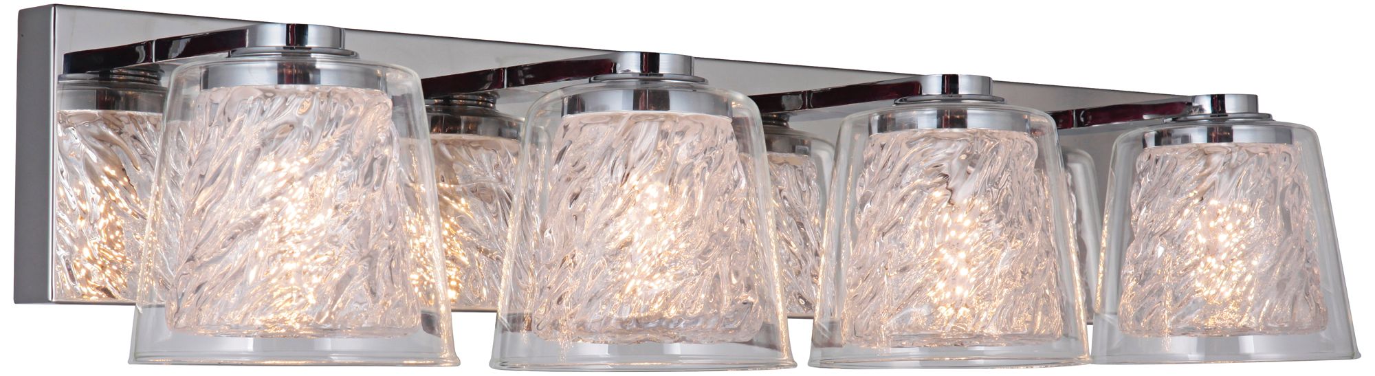 Craftmade Bevi 26 1/2" Wide Chrome 4-Light LED Bath Light