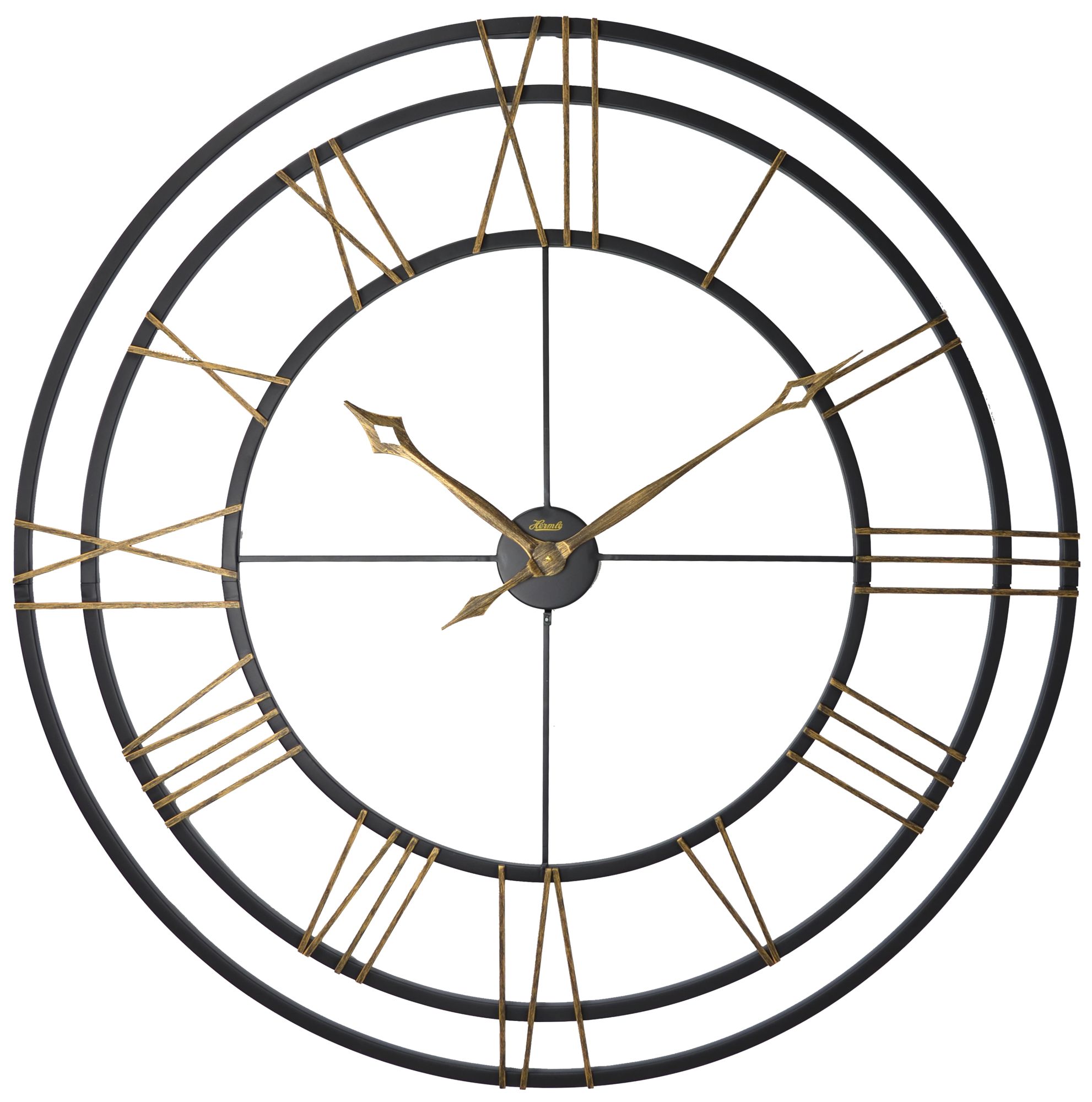 Hermle Lehman 49" Round Gallery Metal Wall Clock