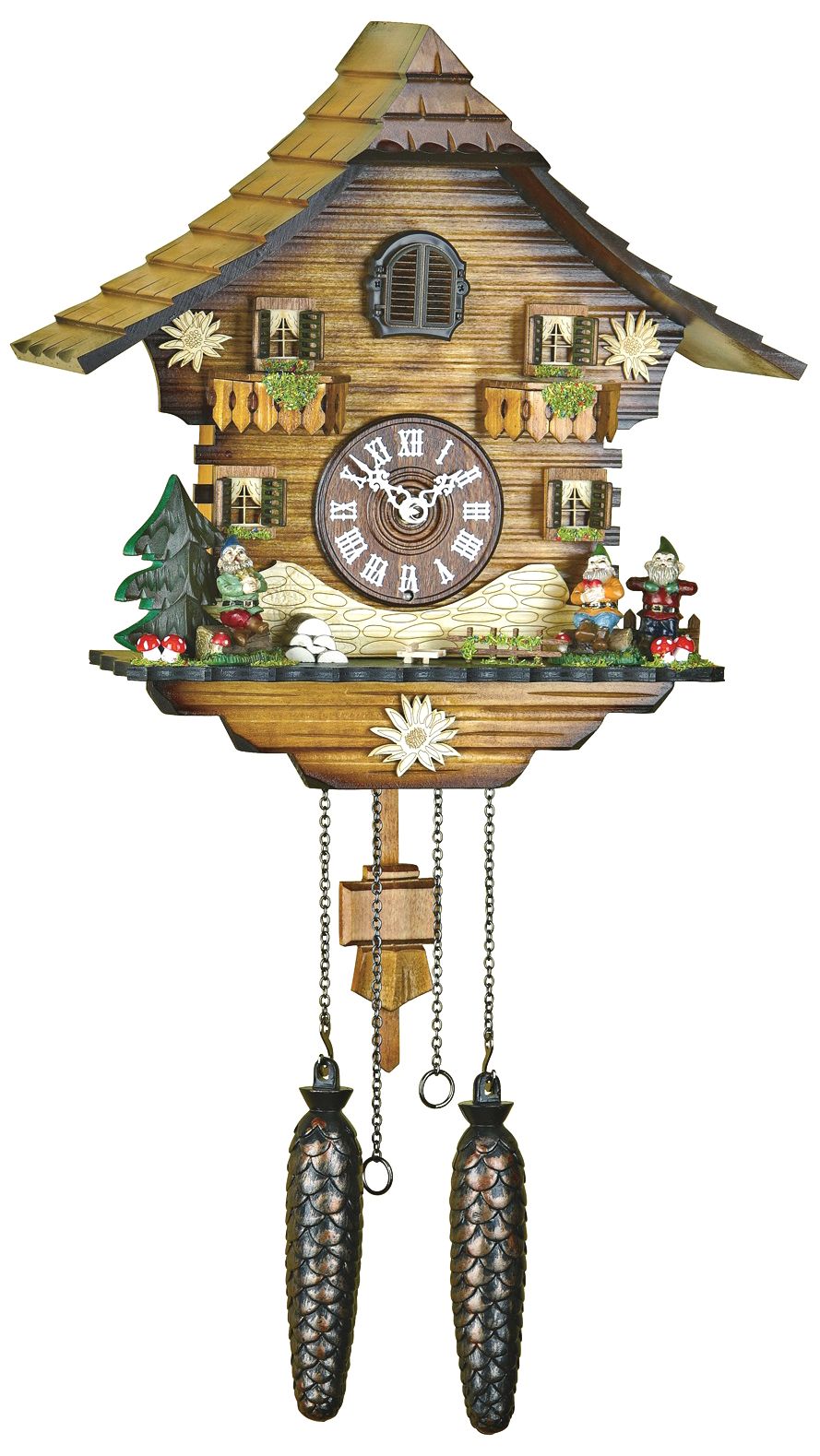 Hermle Neustadt 18" High Multi-Color Cuckoo Wall Clock