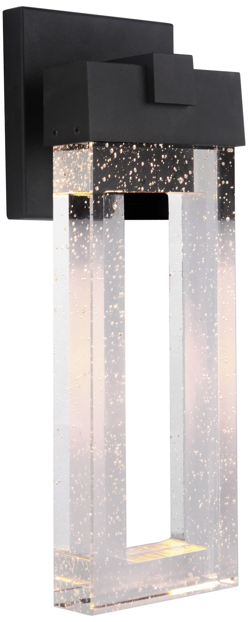 Cantrell 14 1/4" High Matte Black LED Outdoor Wall Light