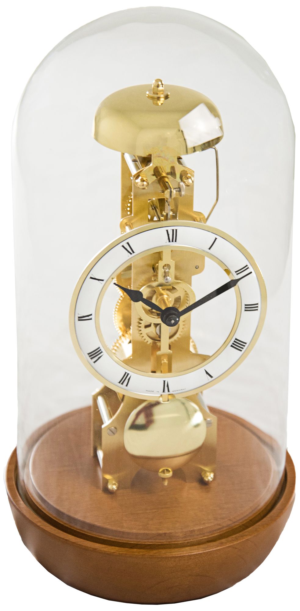 Hermle Bronx 12 High Skeleton Movement Table Clock 59j46