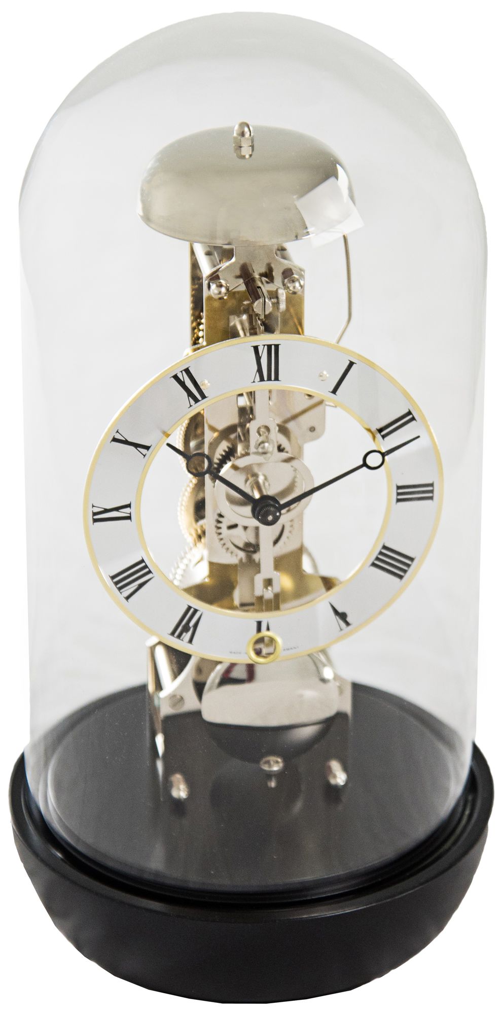 Hermle Jax Black 12" High Pendulum Table Clock