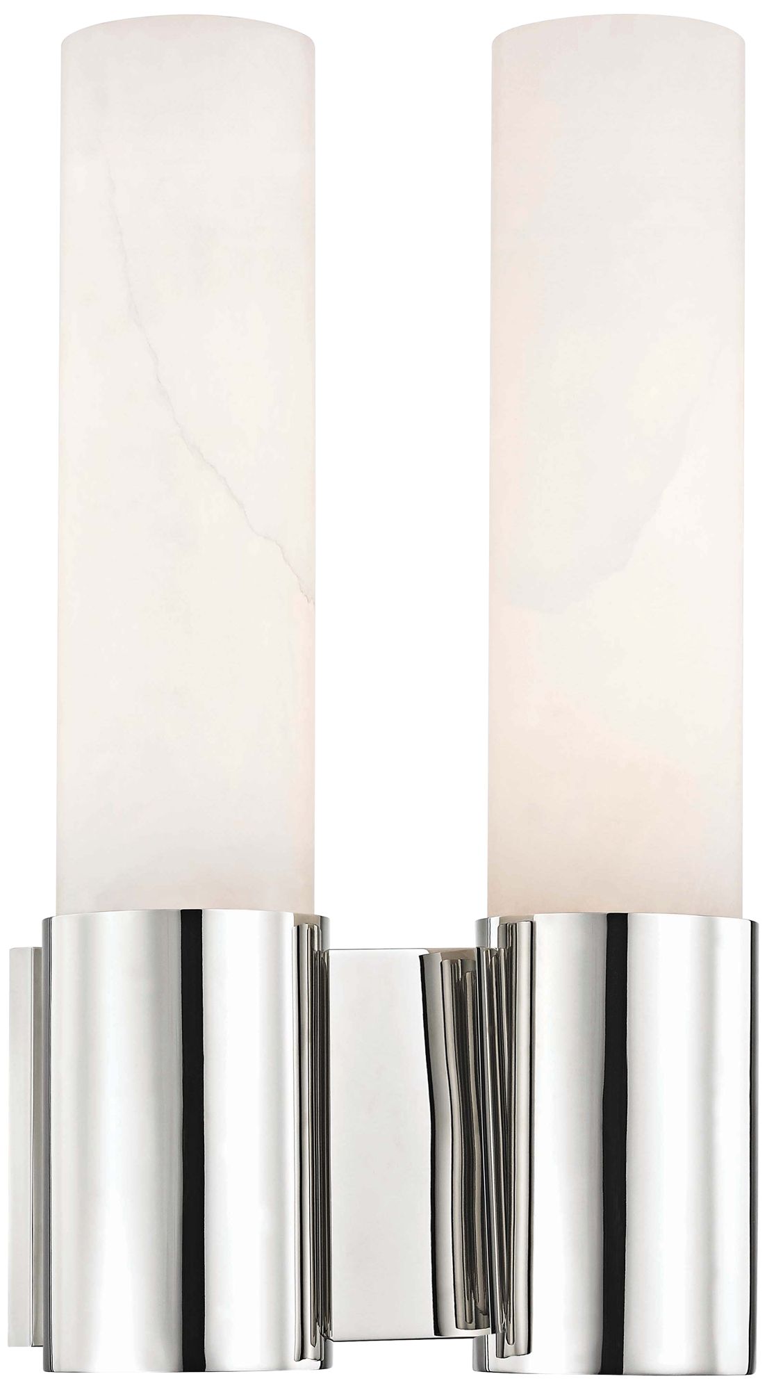 Hudson Valley Barkley 14 1/4" High Nickel 2-Light LED Sconce