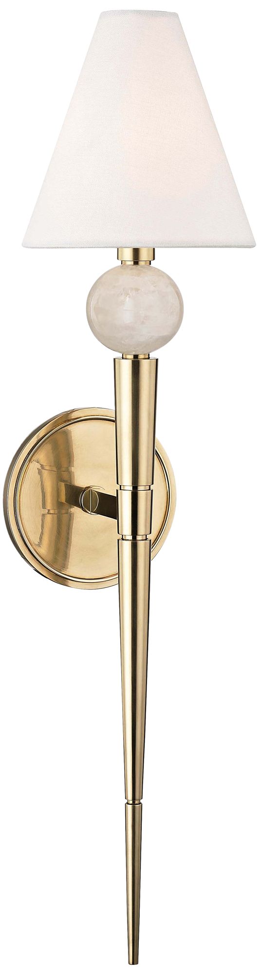 Hudson Valley Vanessa 25 1/4" High Aged Brass Wall Sconce