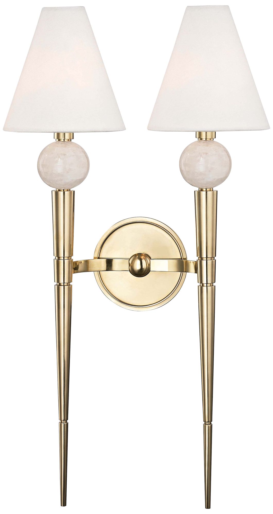 Hudson Valley Vanessa 25 1/4"H Brass 2-Light Wall Sconce