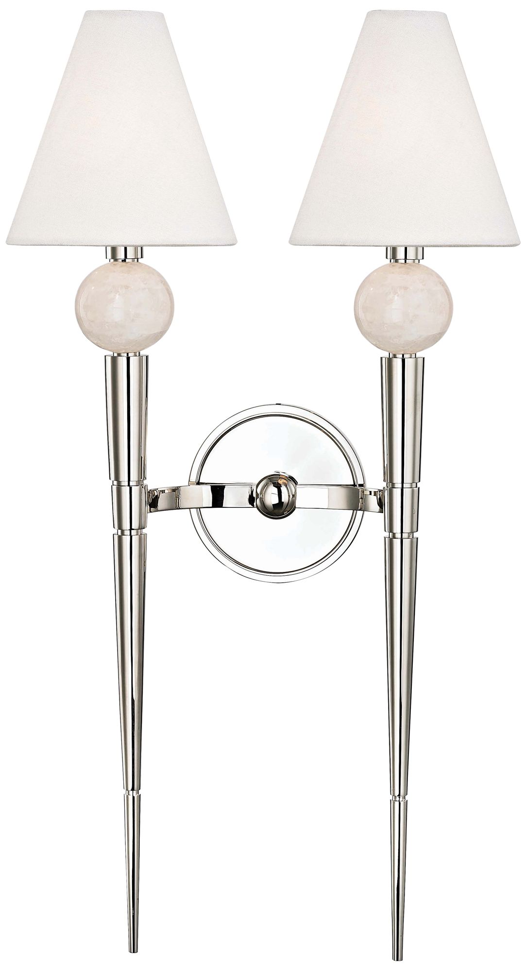 Hudson Valley Vanessa 25 1/4"H Nickel 2-Light Wall Sconce