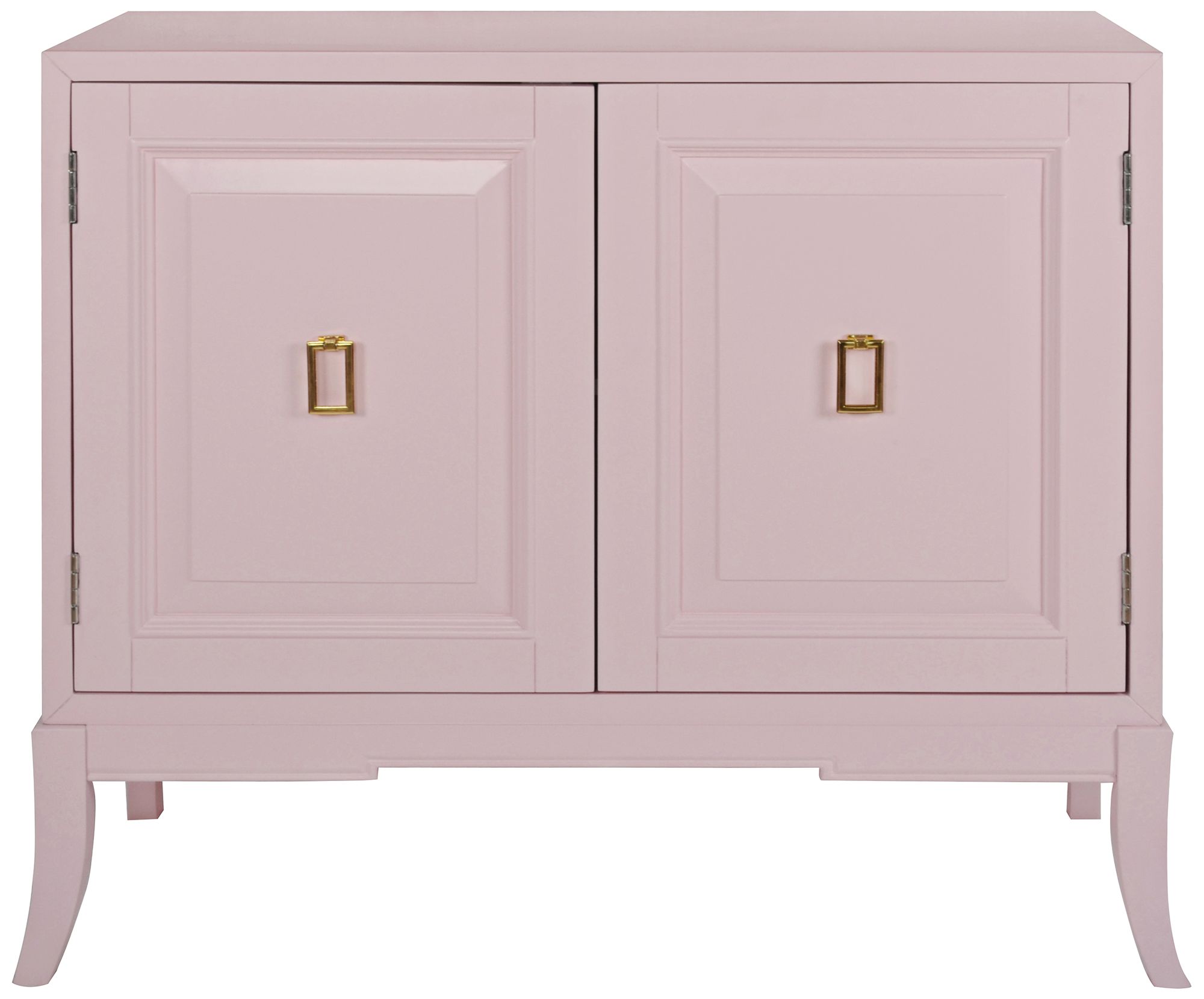 Painted Blush 40" Wide 2-Door Wood Accent Chest
