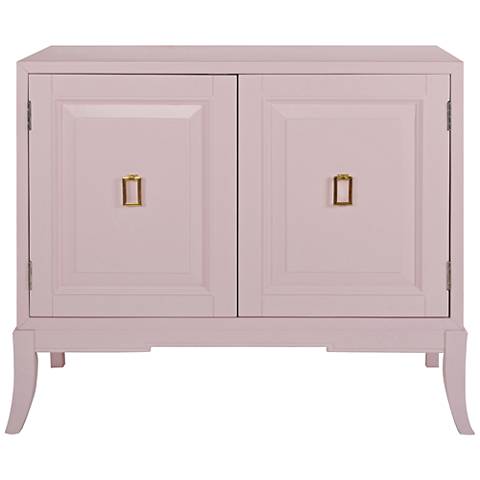 Painted Blush 2-Door Wood Accent Chest