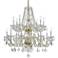 Traditional Crystal 37"W Polished Brass 16-Light Chandelier