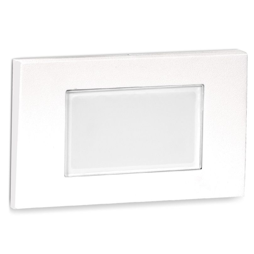 WAC 5" Wide White Tempered Glass LED Step Light