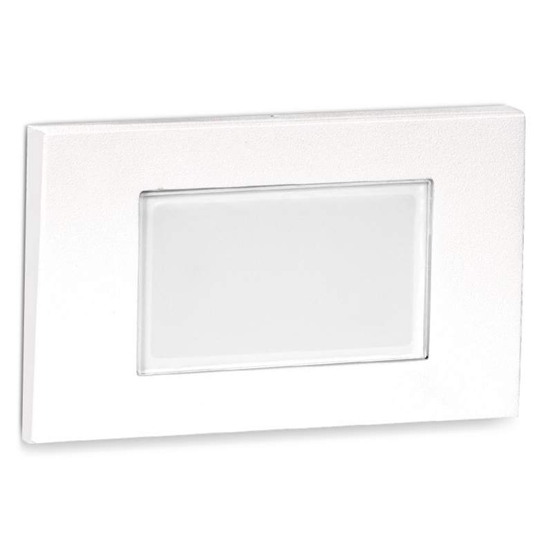 WAC 5&quot; Wide White Tempered Glass LED Step Light