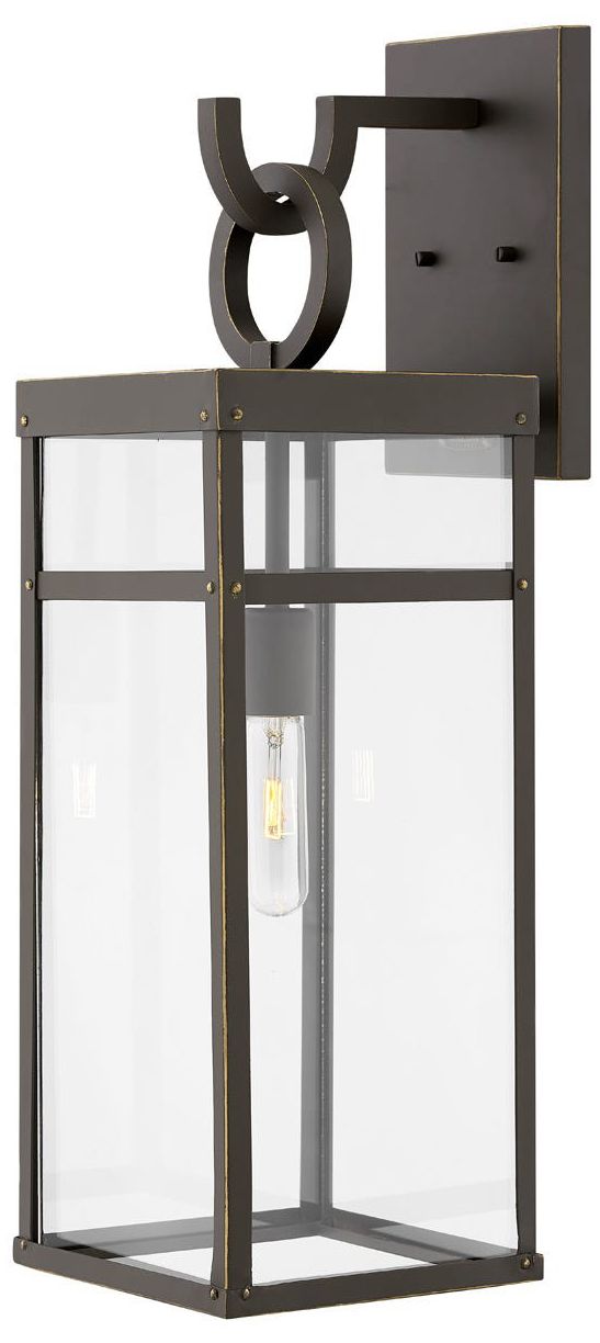 Hinkley Porter 25" High Oil-Rubbed Bronze Outdoor Wall Light